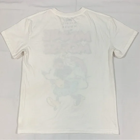 Lot Of 2 Disney Medium Mickey Minnie Mouse Crewneck Coup T Shirt S/S Graphic Tee - Picture 9 of 10